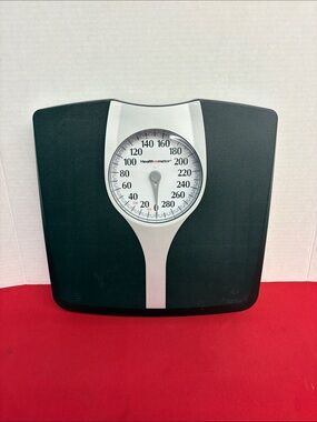 Health o meter Full View Dial Bathroom Scale in Black and Silver up to 330lbs